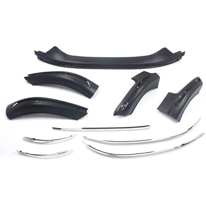 FINMOKAL Car Front Rear Skid Plate Bumper Board Guard Bars Trim Compatible with Mazda CX-5 CX5 2017-2019 (Black+Chrome) - Image 4