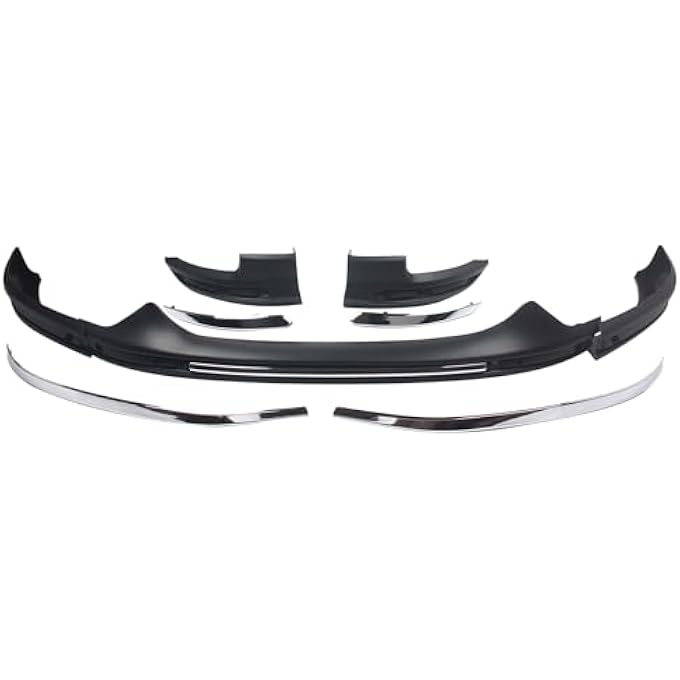 FINMOKAL Car Front Rear Skid Plate Bumper Board Guard Bars Trim Compatible with Mazda CX-5 CX5 2017-2019 (Black+Chrome) - Image 1