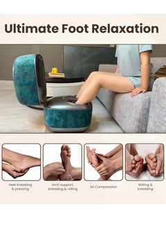 Nourest 3-in-1 Comfort F1 Foot Massager + Ottoman-Light Blue  - Image 4