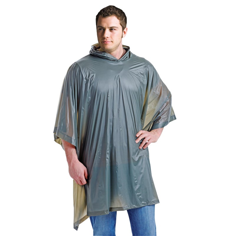 Coghlan's Rain Poncho: Lightweight, Waterproof, Reusable, Hooded Raincoat for Adults, Versatile Rain Gear for Men & Women, for Camping, Outdoor Activities and Travel, Olive - Image 1