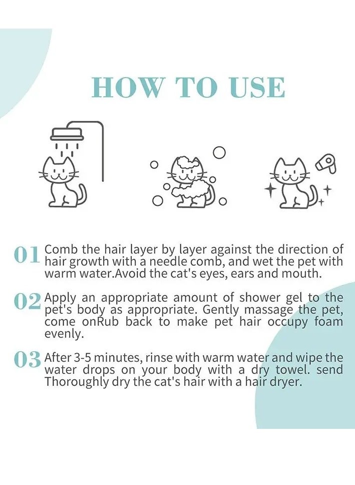 بايولاين شامبو وايت كوت للقطط 200 مل - Image 2