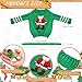 Meanplan 12 Pcs Christmas Doll Clothes Accessories Set Sweater Christmas Doll Scarf Elk Snowflake Xmas Tree Print Small Sweater Knitted Clothing OutfitSanta - Image 4