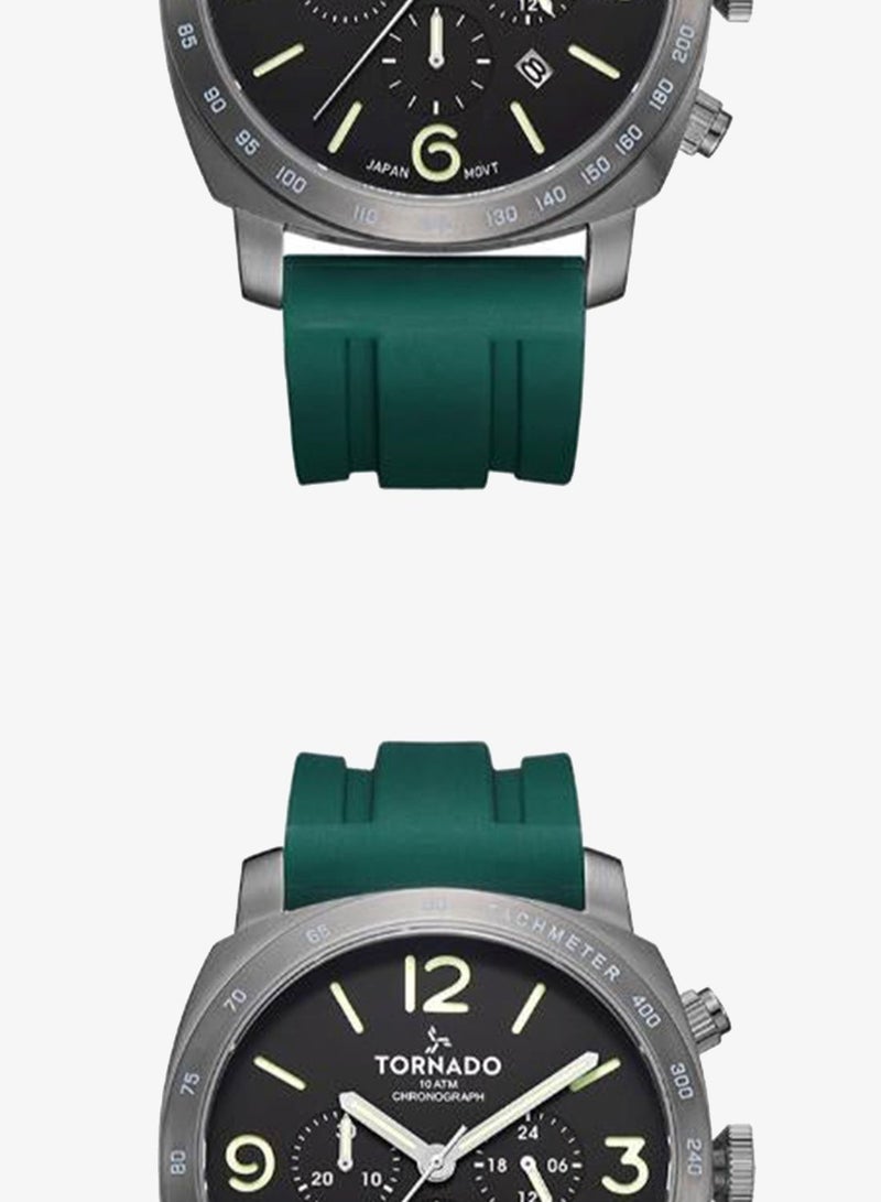 TORNADO Men's Silicone Chronograph Watch T9102-XSHB - 43x52 mm - Image 5