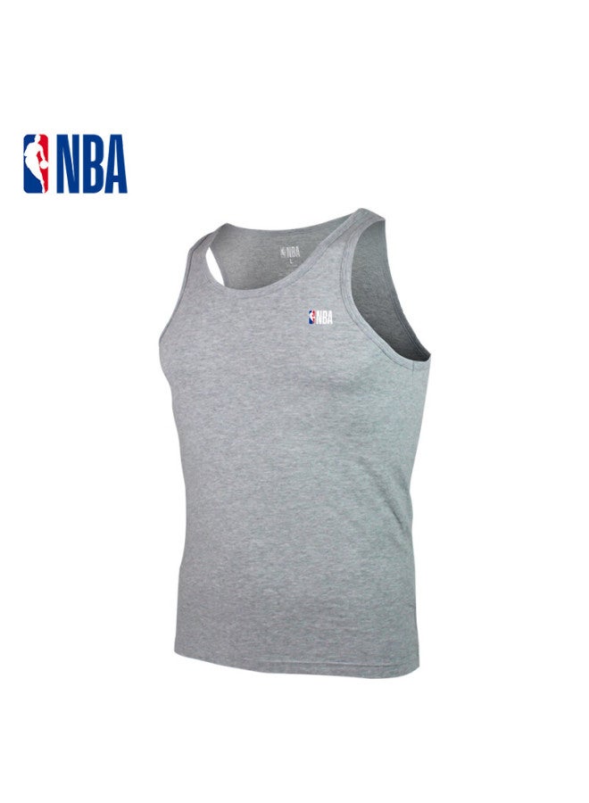 Nba Men's Solid Color Elastic Cotton Inner Tight-fitting Vest Slim Fit Basketball Sports Vest Sleeveless Base Set - Image 2
