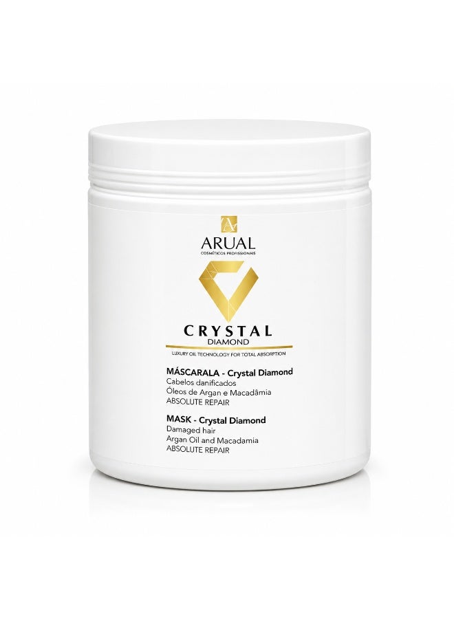 ARUAL Crystal Diamond Absolute Repair 3-Piece Hair Care Set - Shampoo 1000 ml, Conditioner 100 ml& Mask 500 ml for Damaged Hair - Image 3