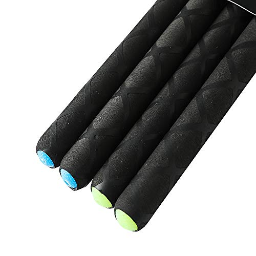 Ubblove Nylon Drumsticks 5A 2 pair with ANTI-SLIP Handles for Drum Light Durable Plastic Exercise 2 Pair Drum Sticks for Kids Adults Musical Instrument Percussion Accessories (Blue and Green) - Image 4