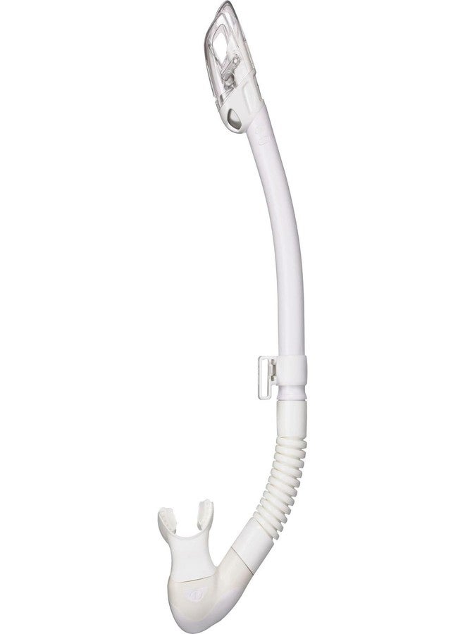 TUSA SP-0101 Hyperdry Elite II Scuba Diving Snorkel, White/White - Image 1