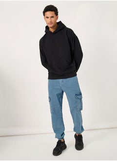 Styli Slim Fit Mid Rise Cargo Jogger Jeans  - Image 2