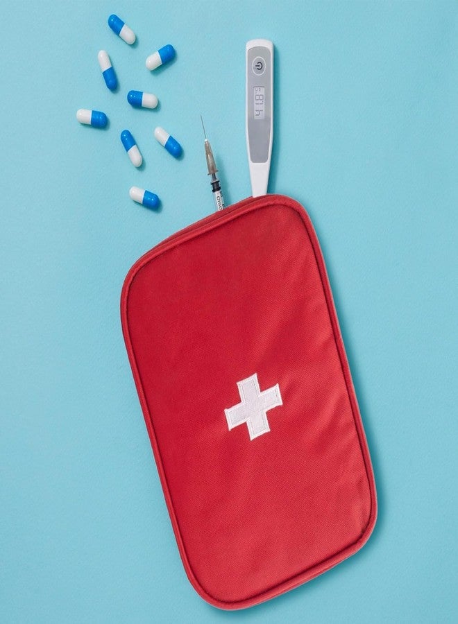 SADHHANA Enterprise First Aid Kit Bag | Medicine Storage Box | Multi-Utility with Handle | Portable & Spacious Emergency Kit Organizer with Mesh Pouch & Elastic Loops | Perfect for Travel, Camping - Image 2