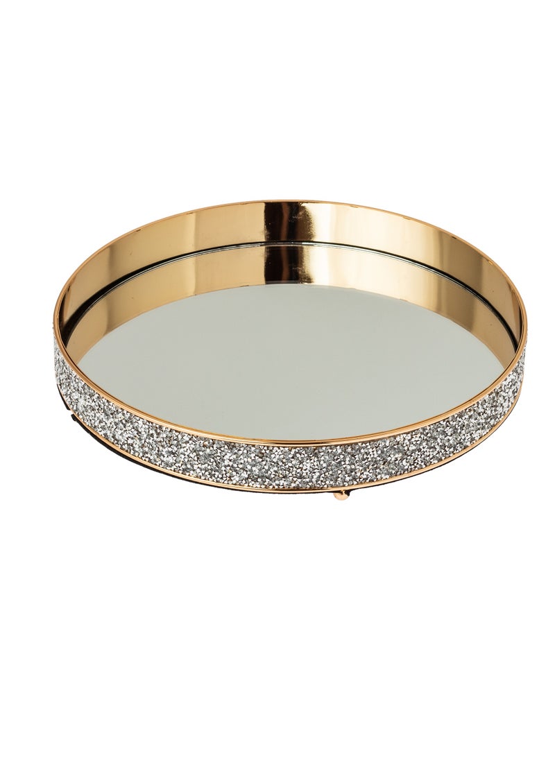 Dania Gold metal top with mirror floor, elegant design  - Image 1