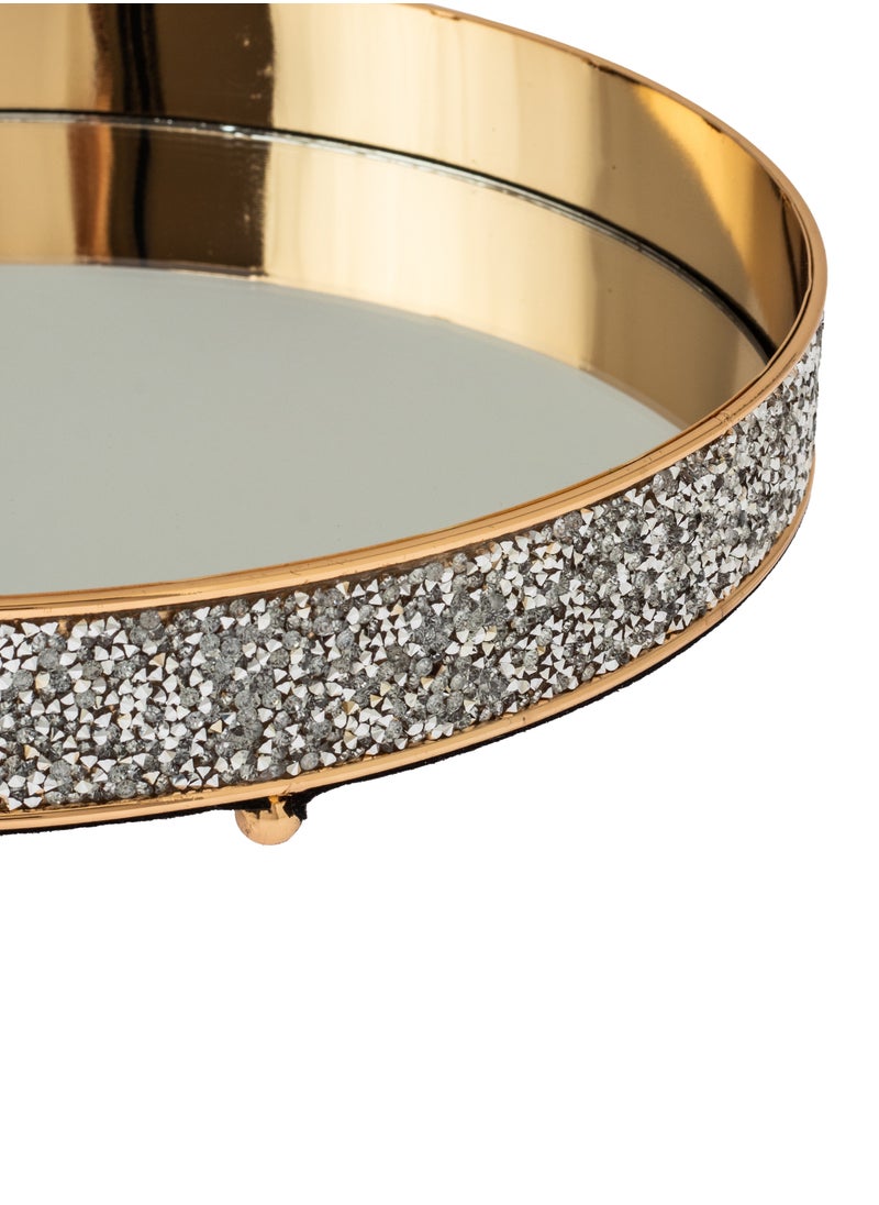 Dania Gold metal top with mirror floor, elegant design  - Image 2