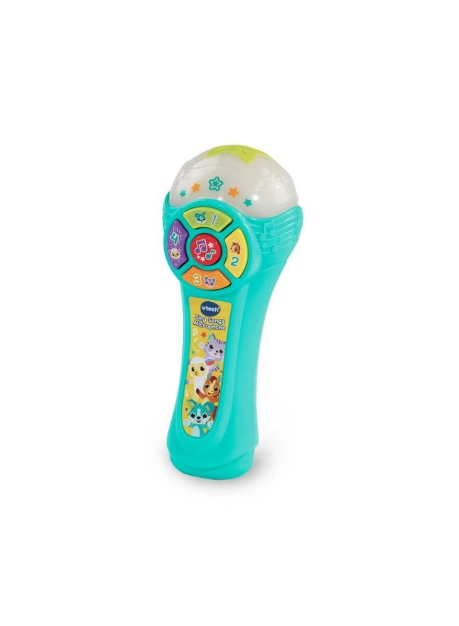 Vtech - Sing- Song Microphone - Multicolour | It has four animal buttons to introduce the animals, their sounds, and their numbers. | suitable ages 12m + up - Image 1