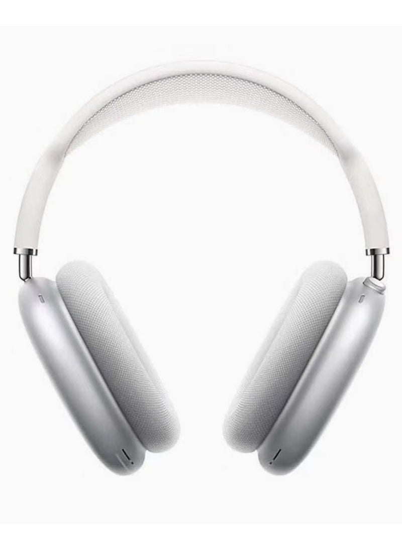 General - Headset AP Max Over-Ear Wireless Bluetooth Headphones Active Noise Cancellation Silver - Image 1