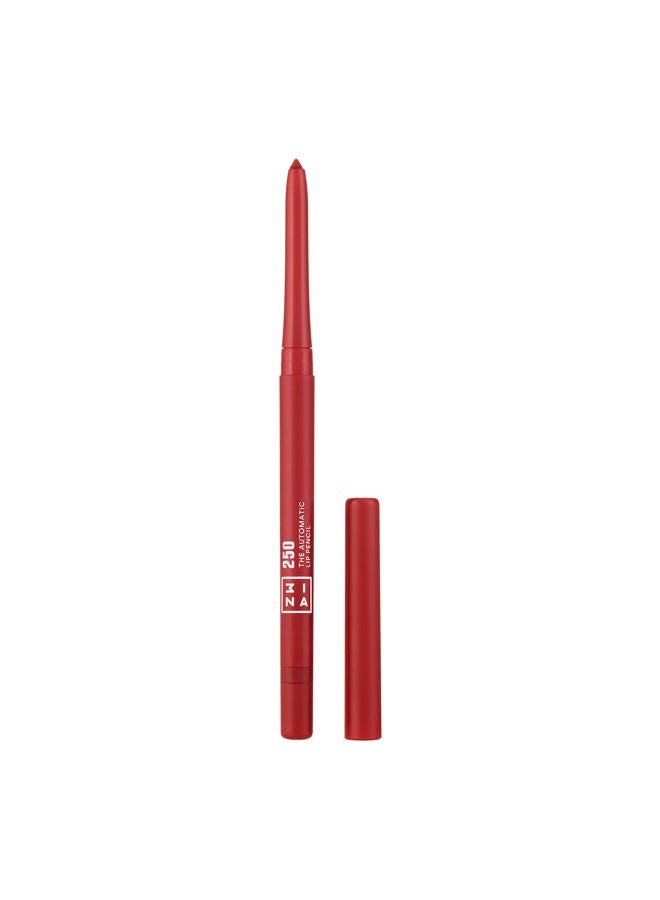 3INA MAKEUP - Retractable Lip Liner Pencil with built in Sharpener - Waterproof - Easy Glide Creamy Formula - Longwear - Vegan - The Automatic Lip Pencil 250 Dark pink red - Image 1