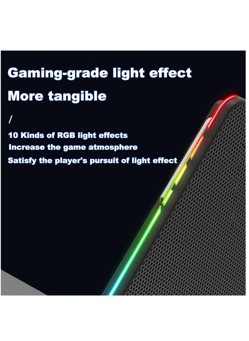 Generic Laptop Cooling Pad, Gaming Notebook Cooler, Gaming Laptop Cooler, Laptop Fan Cooling Stand, with 6 Quiet Cooling Fans, The Wind Speed Adjustable, 7 Height Adjust, RGB Light 10 Modes, Phone Holder  - Image 4