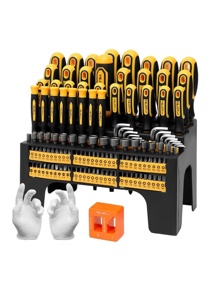 General - Plastic Sorting 131 Piece Magnetic Screwdriver Set, Precision Screwdriver & Hook, Ratchet Screwdriver & Hex Wrench, Do-It-Yourself Tools, Gift Tools for Men - Image 1