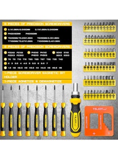 General Plastic Sorting 131 Piece Magnetic Screwdriver Set, Precision Screwdriver & Hook, Ratchet Screwdriver & Hex Wrench, Do-It-Yourself Tools, Gift Tools for Men  - Image 2