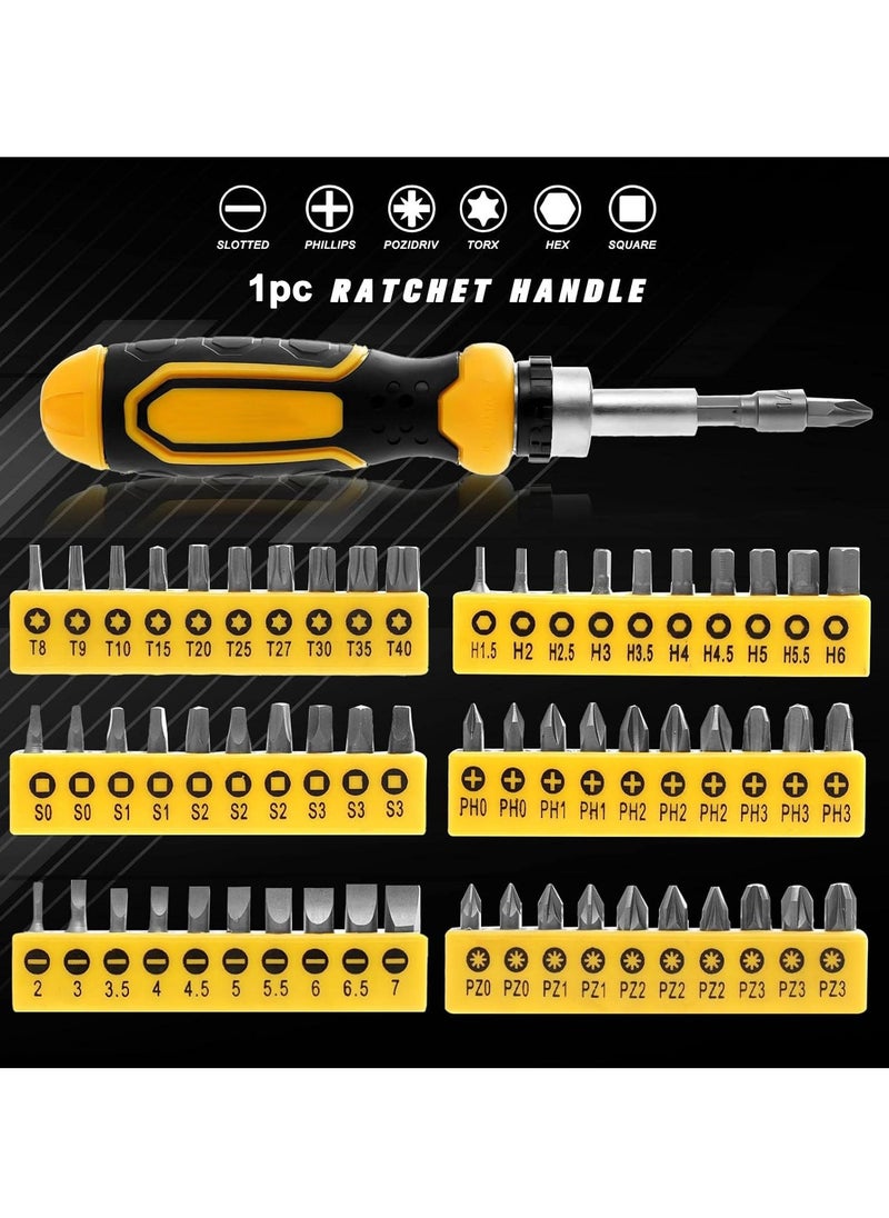 General - Plastic Sorting 131 Piece Magnetic Screwdriver Set, Precision Screwdriver & Hook, Ratchet Screwdriver & Hex Wrench, Do-It-Yourself Tools, Gift Tools for Men - Image 1