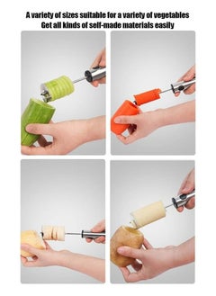 Oasisgalore Vegetable Apple Corer，4 Sizes Veggie Corer Drill Fruit Corer for Potato Carrot Pear  - Image 5