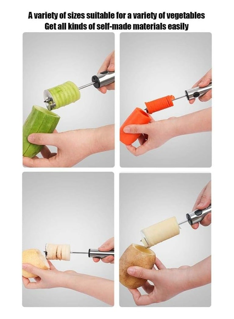Oasisgalore Vegetable Apple Corer，4 Sizes Veggie Corer Drill Fruit Corer for Potato Carrot Pear  - Image 5