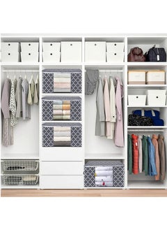 Generic storage box 100L 3pack large clothes organization storage bagsgrey  - Image 3