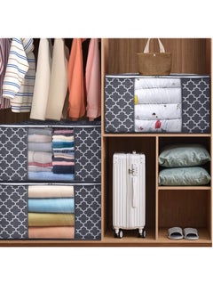 Generic storage box 100L 3pack large clothes organization storage bagsgrey  - Image 5