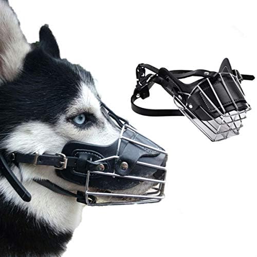 Western Era Adjustable Strap Safe Iron Wire Muzzle for Pet Safety Collar for Anti Biting Dog (Black) (Extra Small - XS) - Image 2