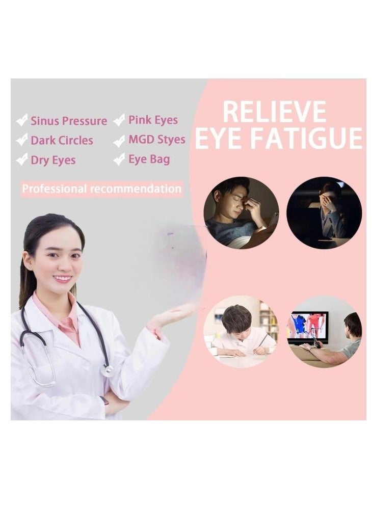43℃ 10 Pcs Steam Eye Mask,  Chamomile Heated Eye Mask, Disposable Self-Heating Eye Mask, Eye Care for Dry Eyes, Dark Circles, Puffy Eyes, Puffiness, Eye Fatigue  - Image 2