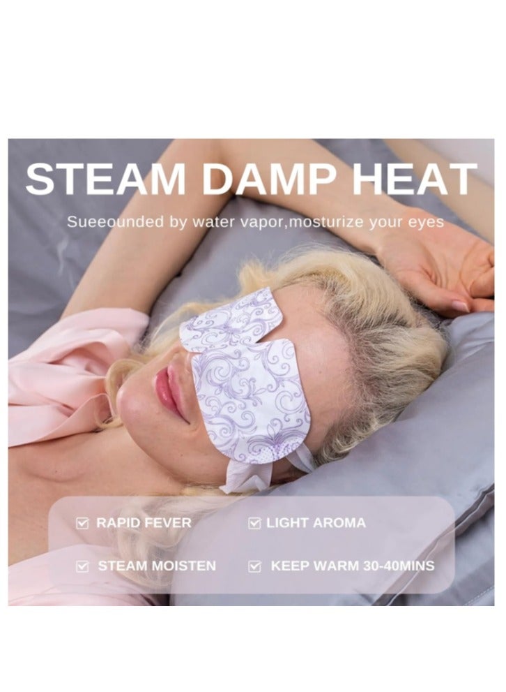 43℃ 10 Pcs Steam Eye Mask,  Chamomile Heated Eye Mask, Disposable Self-Heating Eye Mask, Eye Care for Dry Eyes, Dark Circles, Puffy Eyes, Puffiness, Eye Fatigue  - Image 3