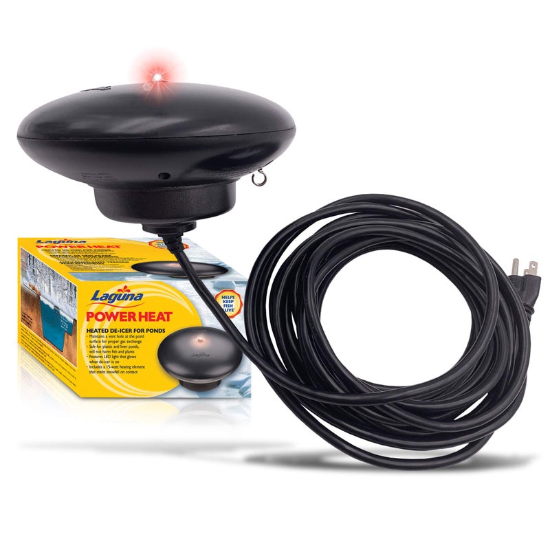 Laguna PowerHeat 315-Watt Floating Pond Heater for Outdoor Ponds with Fish â€“ Thermostat-Controlled De-Icer with LED Indicator, Safe for Plastic & Liner Ponds, 22 ft Cord - Image 1