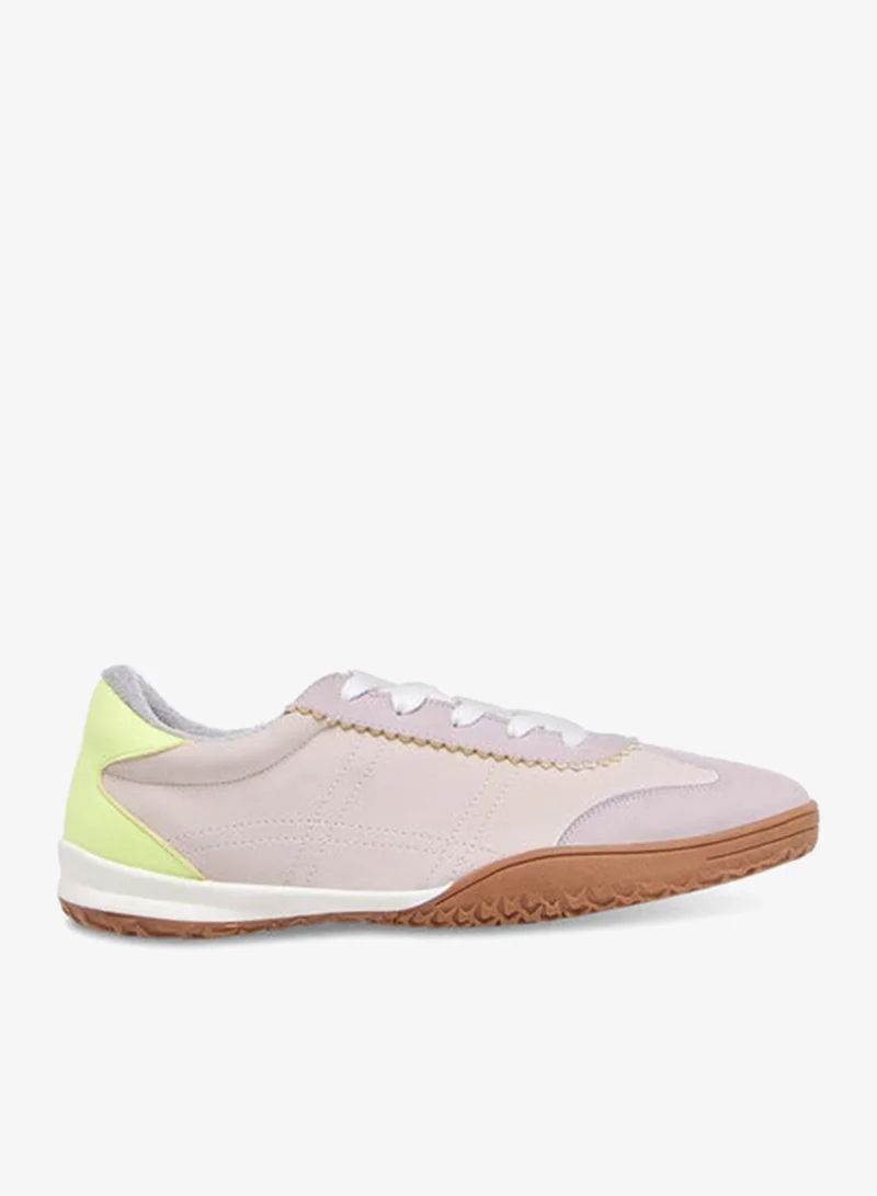 Women Panelled Lace-Up Sneakers