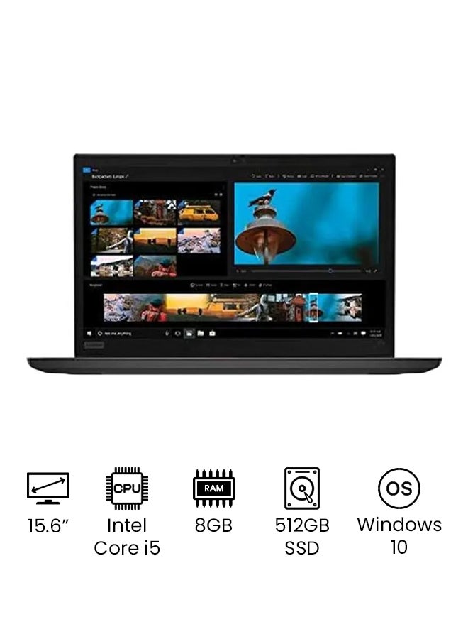 ThinkPad E15 (Upgraded Version) Laptop With 15.6-Inch Display, Core i5 Processor/8GB RAM/512GB SSD/Intel HD Graphics International Version Black English/Arabic Black
