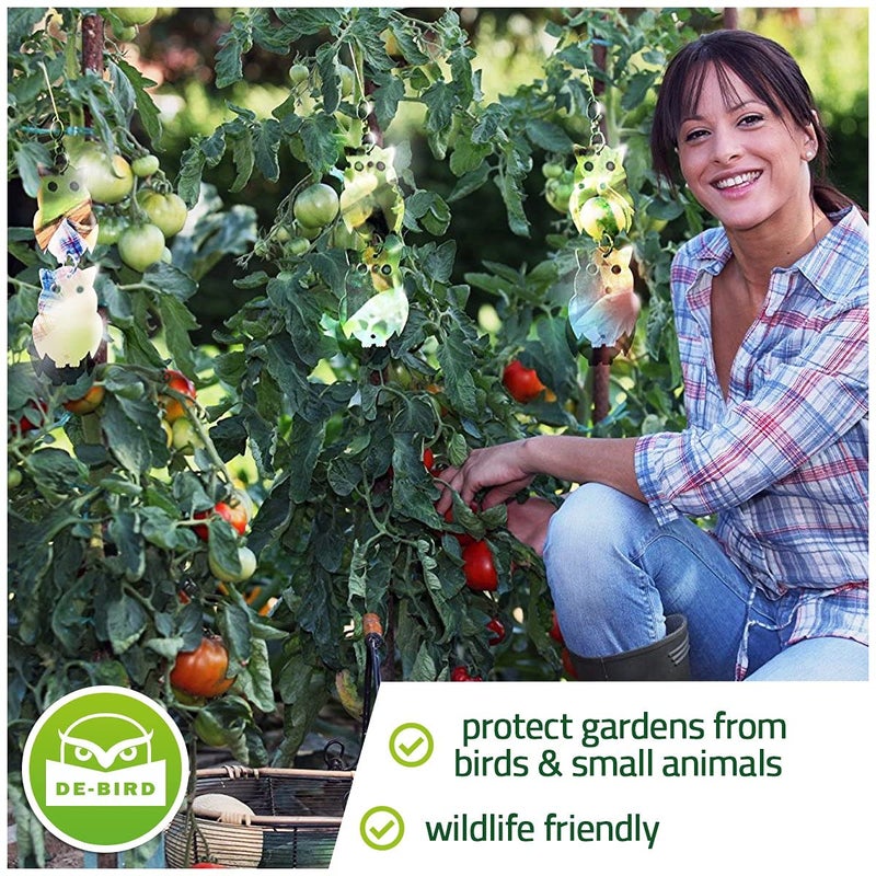 DE-BIRD Reflective Bird Repellent Scare Owl, Easy to Install Decorative Reflective Bird Deterrents for Outside to Scare Birds Away from Porch, 8-Pack - Image 5