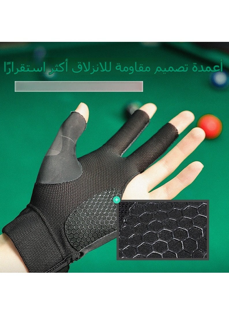 Golovejoy - Billiards gloves, lightweight, breathable, sweat-wicking, snooker professional billiards, non-slip gloves (single pack) - Image 1