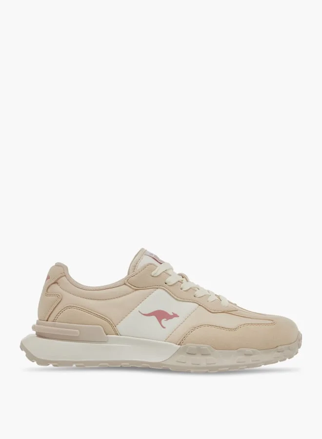 kangaROOS Women's Textured Sports Shoes With Lace-Up Closure