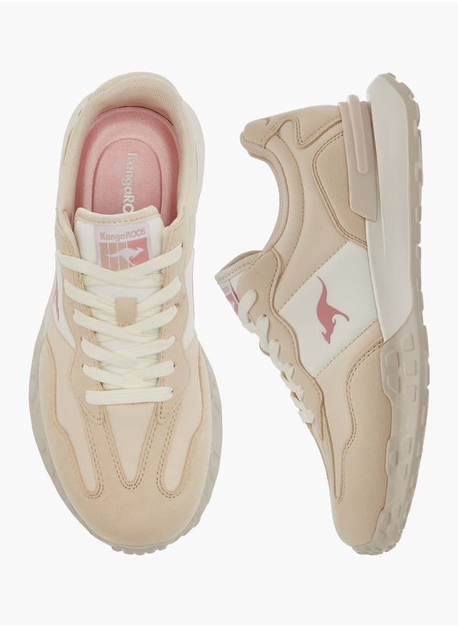 kangaROOS Women's Textured Sports Shoes With Lace-Up Closure  - Image 1