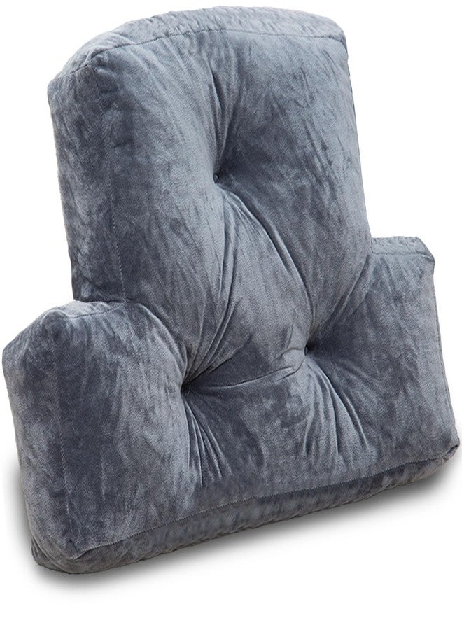 1 MIDDLE ONE Back Pillow for Chair, Memory Foam Lumbar Pillow for Back Support, Back Rest Cushion for Office, Sofa, Couch Sitting, Recliner, Bed and Lower Back Pain (Grey) - Image 1