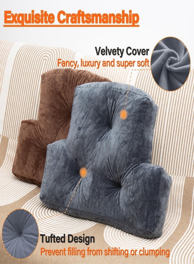 1 MIDDLE ONE Back Pillow for Chair, Memory Foam Lumbar Pillow for Back Support, Back Rest Cushion for Office, Sofa, Couch Sitting, Recliner, Bed and Lower Back Pain (Grey) - Image 4