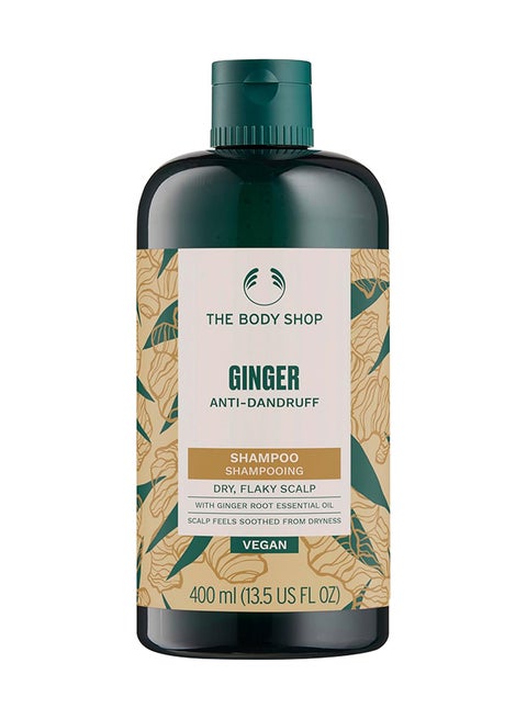 Ginger Anti-Dandruff Shampoo – Clarifying Shampoo for Dry, Flaky & Itchy Scalp, With Ginger Root Density Complex, Soothes & Clears Flakes, Promotes Healthy Hair Growth, Vegan Bestseller, 400ml