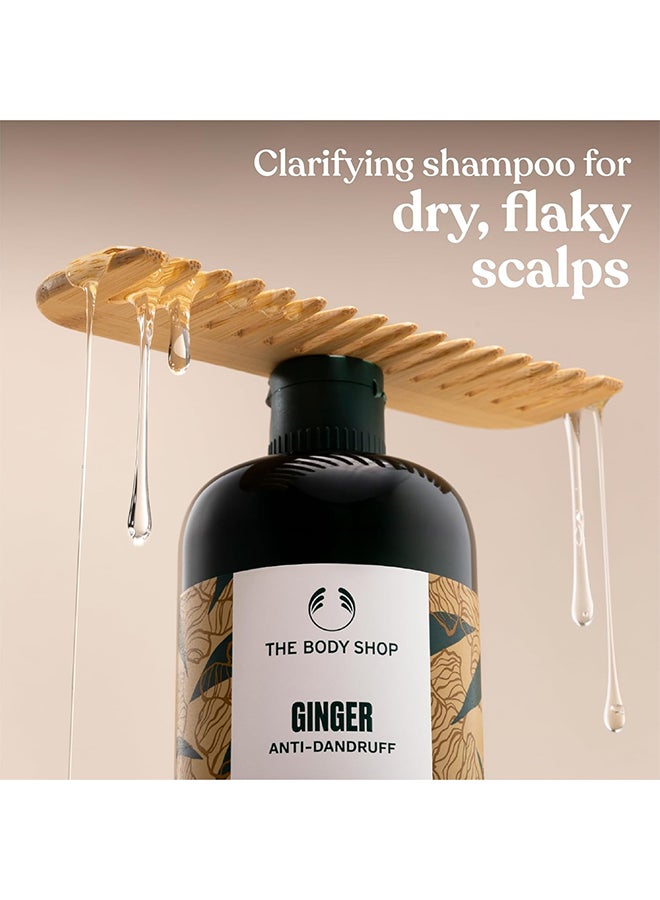 THE BODY SHOP Ginger Anti-Dandruff Shampoo – Clarifying Shampoo for Dry, Flaky & Itchy Scalp, With Ginger Root Density Complex, Soothes & Clears Flakes, Promotes Healthy Hair Growth, Vegan Bestseller, 400ml - Image 3