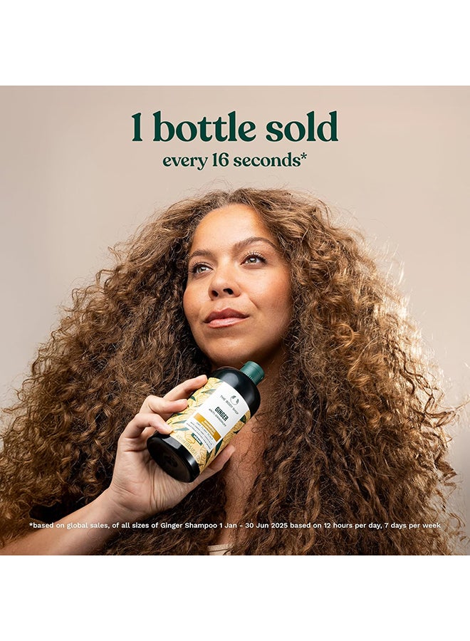 THE BODY SHOP Ginger Anti-Dandruff Shampoo – Clarifying Shampoo for Dry, Flaky & Itchy Scalp, With Ginger Root Density Complex, Soothes & Clears Flakes, Promotes Healthy Hair Growth, Vegan Bestseller, 400ml - Image 5