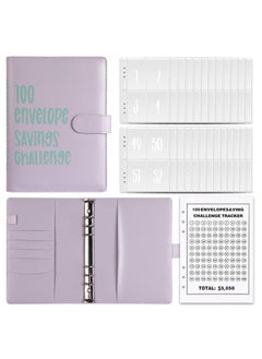 Y&D A5 Loose Leaf Book 100 Days Of Saving Money Saving Money Challenging Cash Envelopes Saving Money Budget Binder Couple Games Challenging Couple Gifts  - Image 1