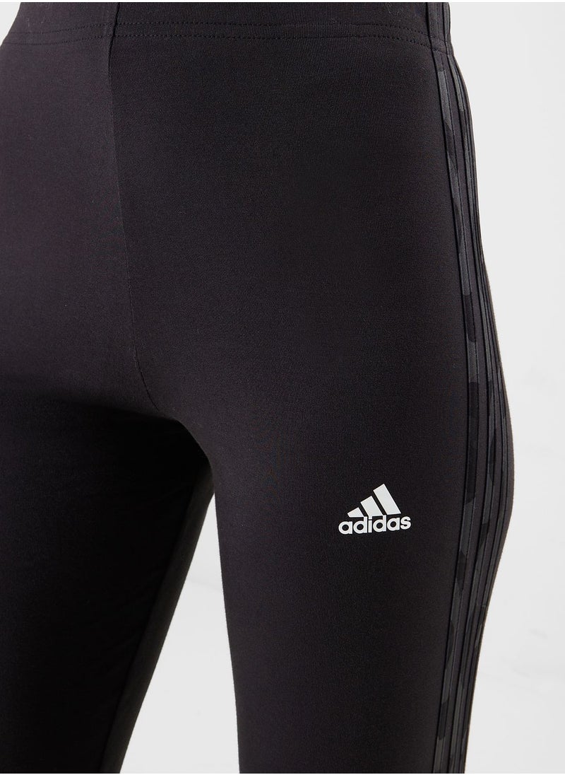 Adidas - Floral Graphic 3-Stripes Leggings - Image 1