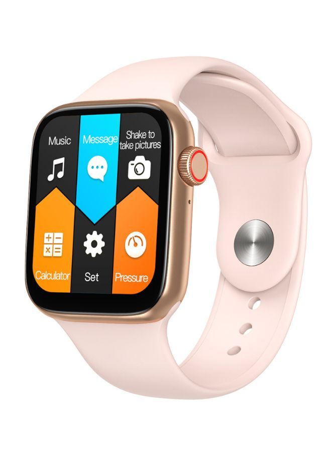 Modio MW07 Fashion Smart Watch With Full Display, Smart Split Screen & Long Battery Life, Support Calling, Full Screen, Heart Rate, Step Count, Sleep Alert (Pink) - Image 1