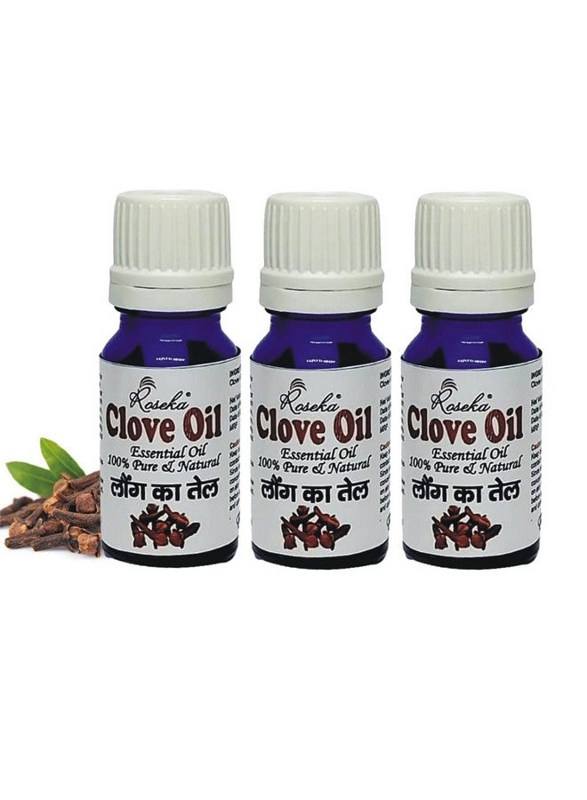 Roseka Clove Oil Essential Oil 100% Pure & Natural Therapeutic Grade, for Teeth, Hair, Skin 30ml (Clove Oil, Pack of -3) - Image 1