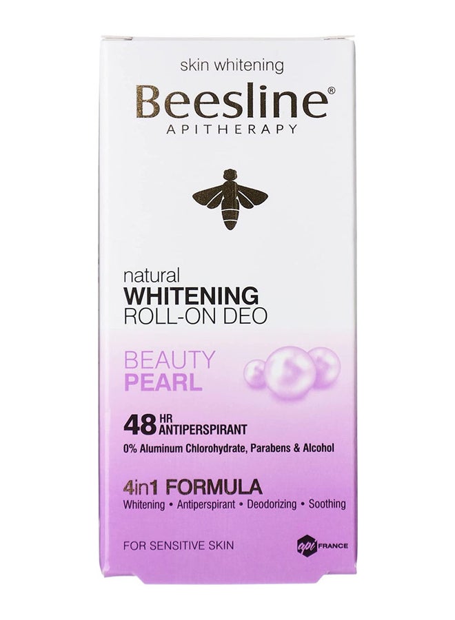 Beesline Beauty Pearl Whitening Roll-On Deodorant White 50ml - Image 2