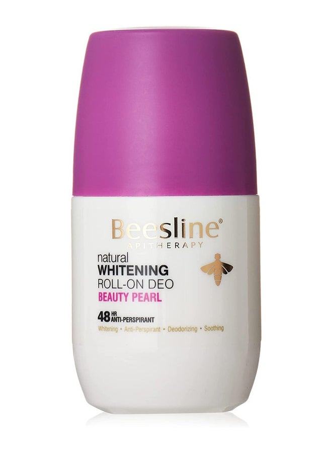 Beesline Beauty Pearl Whitening Roll-On Deodorant White 50ml - Image 1
