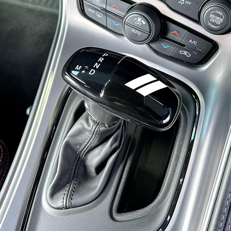 REMOCH Gear Shift Knob Head Cover for Dodge Charger, Challenger, and Durango (2015-2025) - ABS Interior Decoration Protector (White Trim) - Image 3