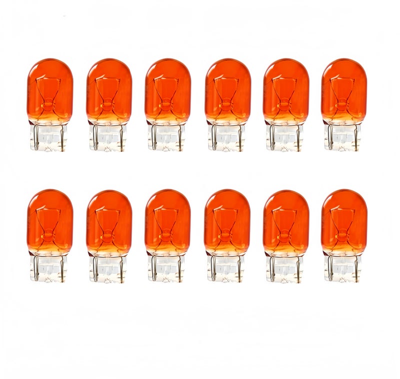 Kadiby Bulk 12 pack 7440NA 7440A 7440 Amber Bulb 7440NAll T20 WY21W 12V 21W Turn Signal Light Bulbs Fit for Accord Civic CRZ CRV Fit 4Runner Camry Rav4 Sienna Odyssey Compass - Image 3