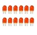 Kadiby Bulk 12 pack 7440NA 7440A 7440 Amber Bulb 7440NAll T20 WY21W 12V 21W Turn Signal Light Bulbs Fit for Accord Civic CRZ CRV Fit 4Runner Camry Rav4 Sienna Odyssey Compass - Image 2
